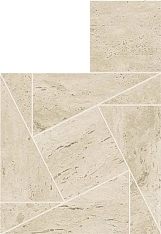 Atlas Concorde Marvel Travertine Mosaico Tessellation Pearl Matt 22x26 / Атлас Конкорд Марвел Травертине Мосаико Тесселлатион Пеарл Матт 22x26 